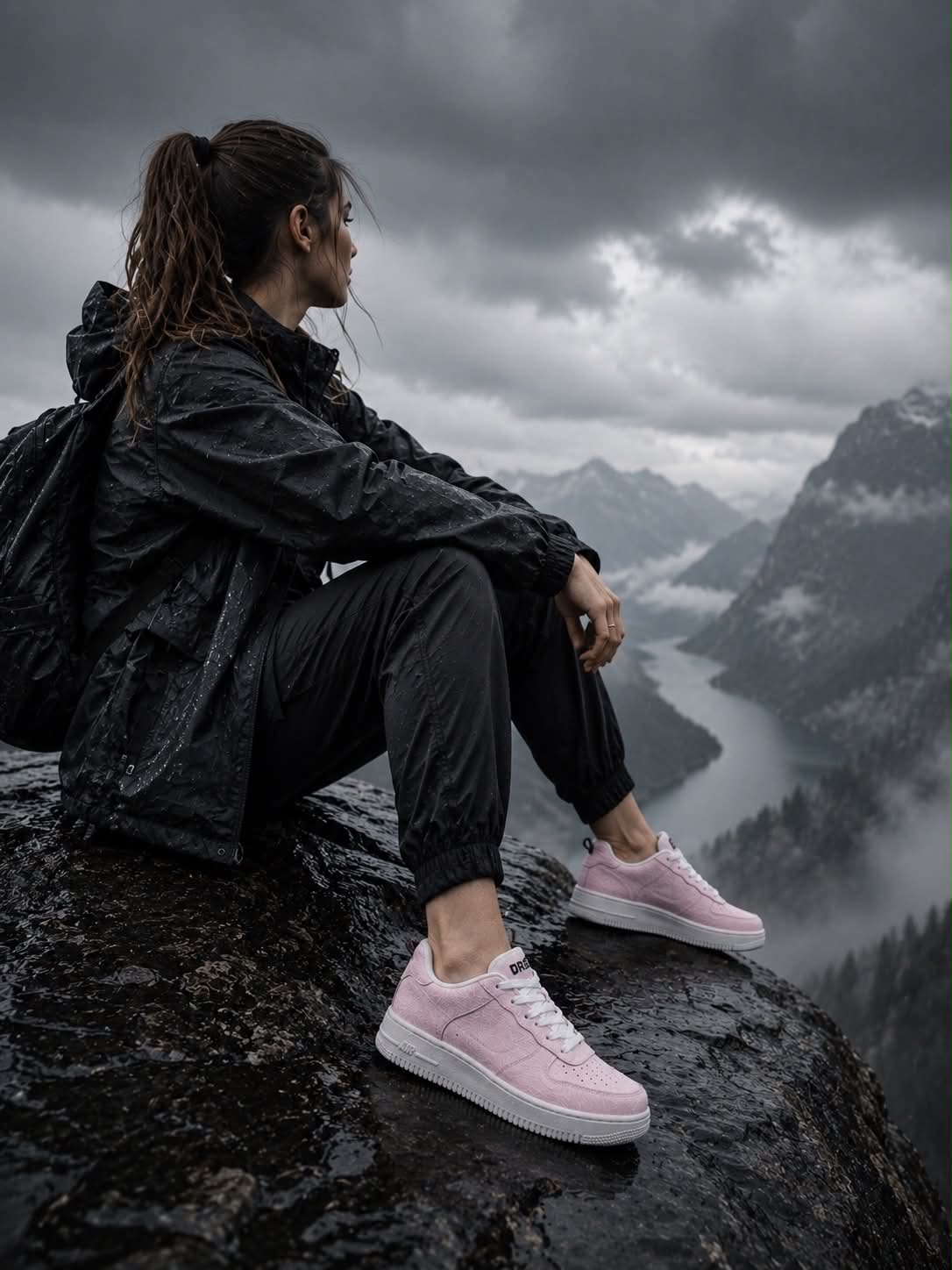 Dreich Princess — court-classic sneaker in signature contour print
